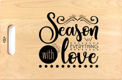 Cutting Board with Handle in Solid Wood - Season Everything With Love2