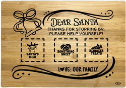 Dear Santa Thanks for Stopping By Christmas Tray