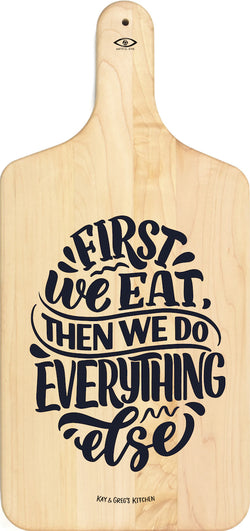 Cutting Board in Solid Wood - First We Eat