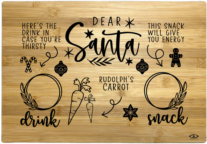 Dear Santa This Snack Christmas Tray