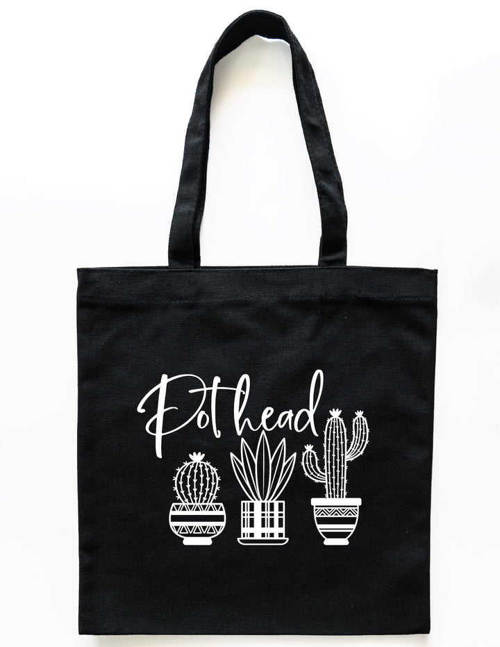 pothead canvas Canvas Tote Bag for Plant Lovers