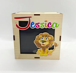 Personalized Wood Piggy Bank